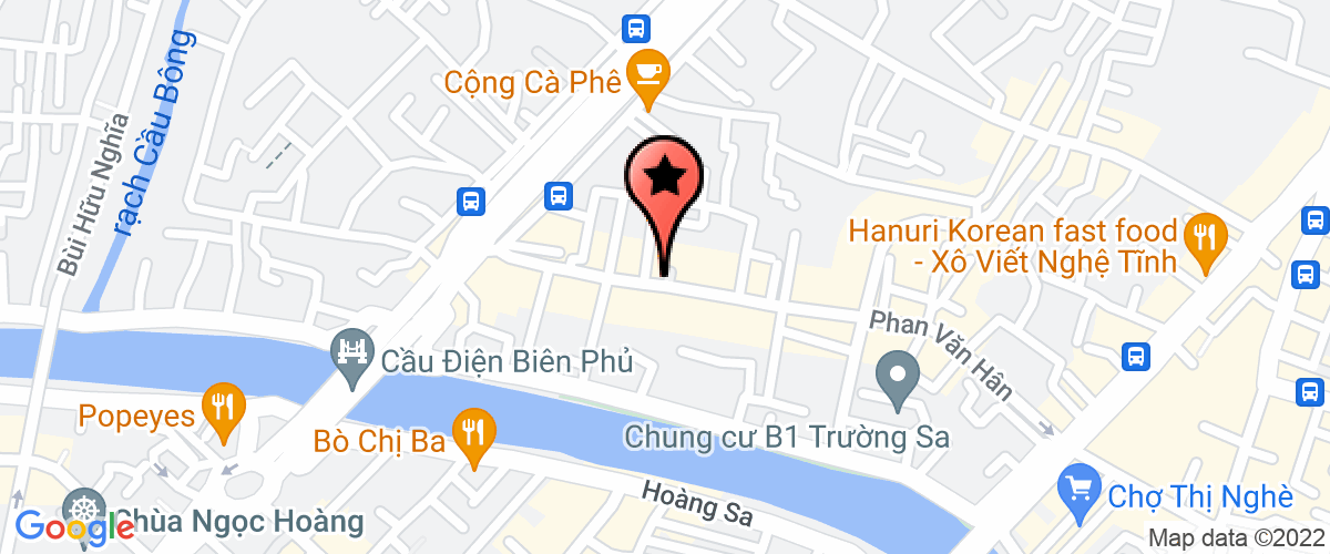 Map to Dong A Xanh Trading Service Company Limited
