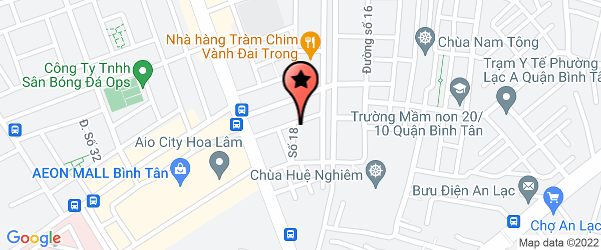 Map to Sg Nha Xinh Investment Construction Company Limited