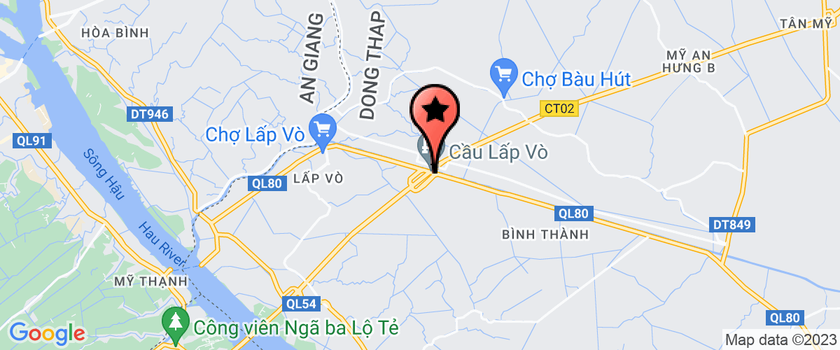 Bản đồ đến địa chỉ Công Ty TNHH Thanh Xuân Lấp Vò