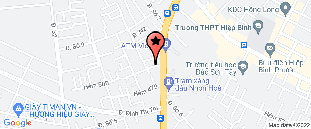 Map to Vina Thai Hoa Service Trading Company Limited