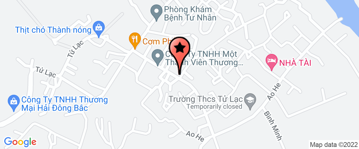 Map to Hai Duong - Kaolin Joint Syock Company
