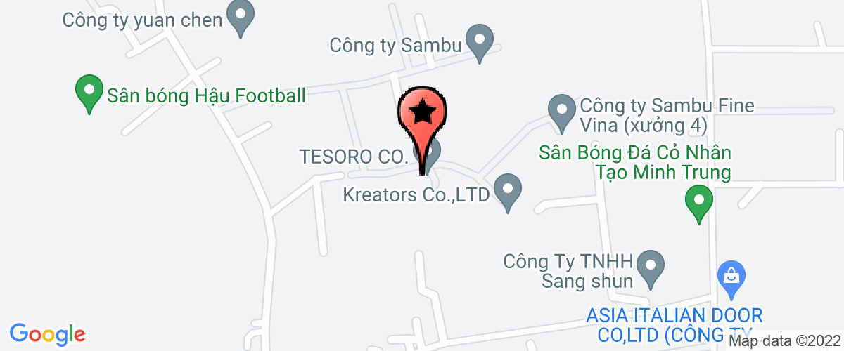 Map to Viet Nam Jianfa Shoes Material Company Limited