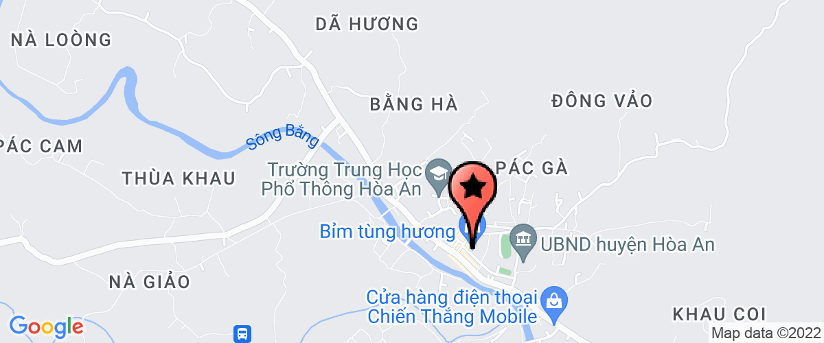 Bản đồ đến địa chỉ Trung Tâm Dạy Nghề Huyện Hòa An