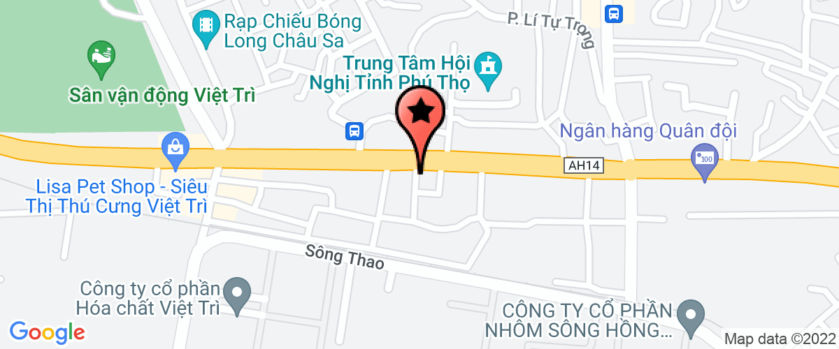 Map to Phuc Mien Mining Joint Stock Company