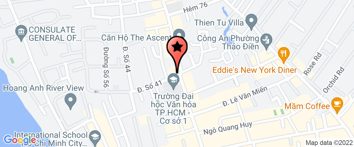 Map to Huy Hoang Investment and Real Estate Joint Stock Company