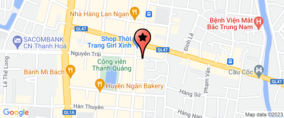 Map to Thang Xuan Trade Services Company Limited