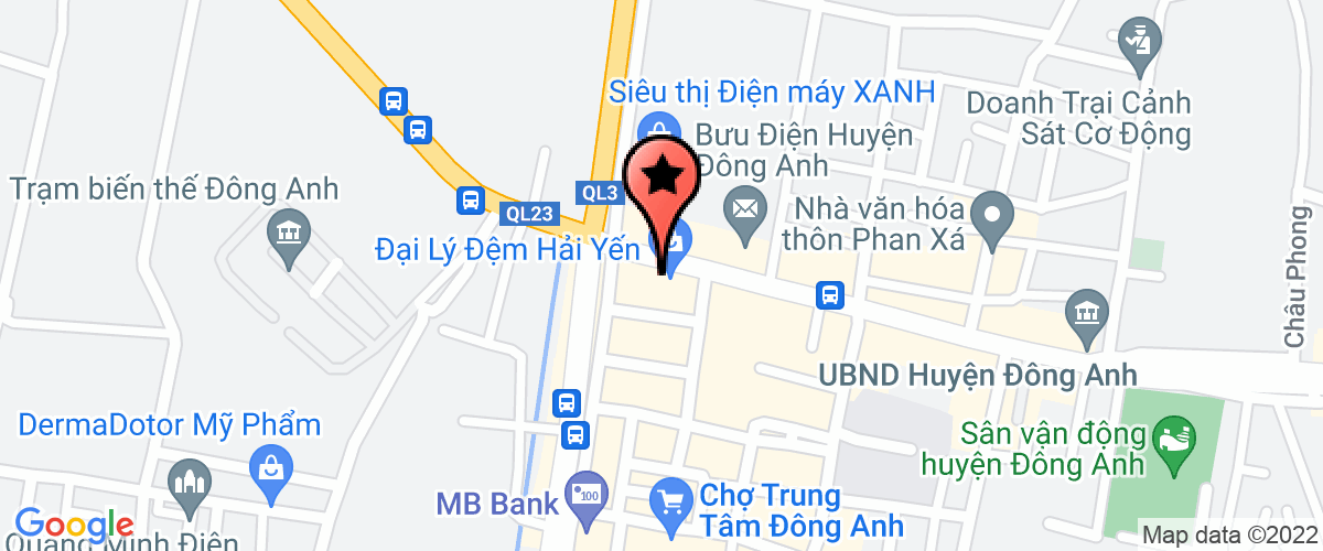 Map to Dong Anh Thanh Cong Auto Joint Stock Company
