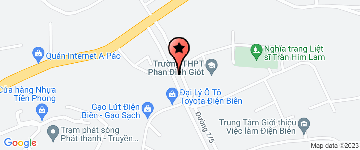 Bản đồ đến địa chỉ Chi Nhánh Công Ty TNHH Kim Cương Lai Châu Tại Điện Biên