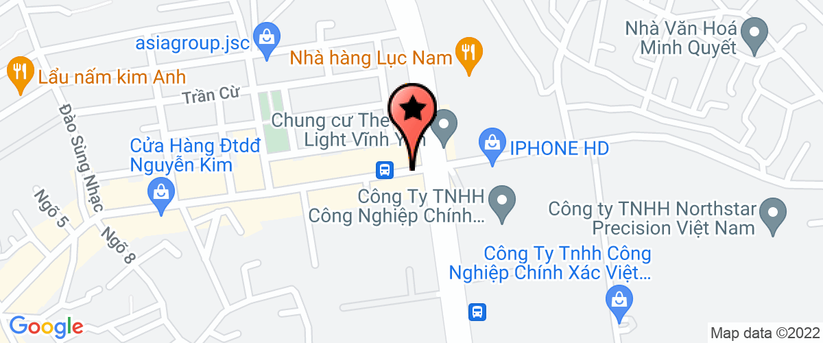Map to Thien An Vinh Phuc Investment Advisory and Construction Company Limited