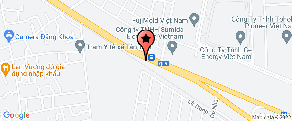 Map to An Binh Iron Steel Limited Company
