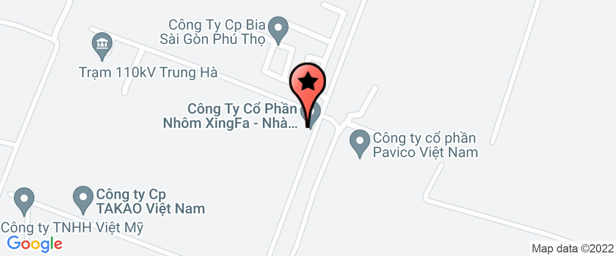 Map to Paka Phu Tho Limited Company