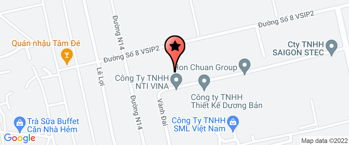 Bản đồ đến địa chỉ Công ty TNHH Việt BOKUTO
