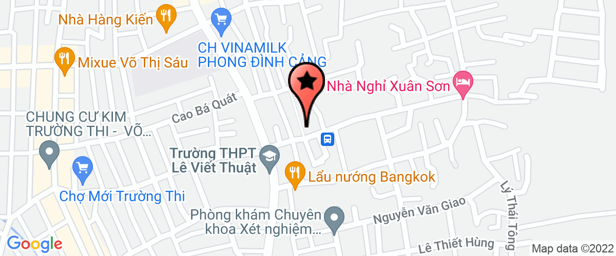 Bản đồ đến địa chỉ Công Ty Trách Nhiệm Hữu Hạn 569 Nghệ An