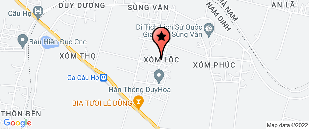 Map to Hoa Nam Joint Stock Company