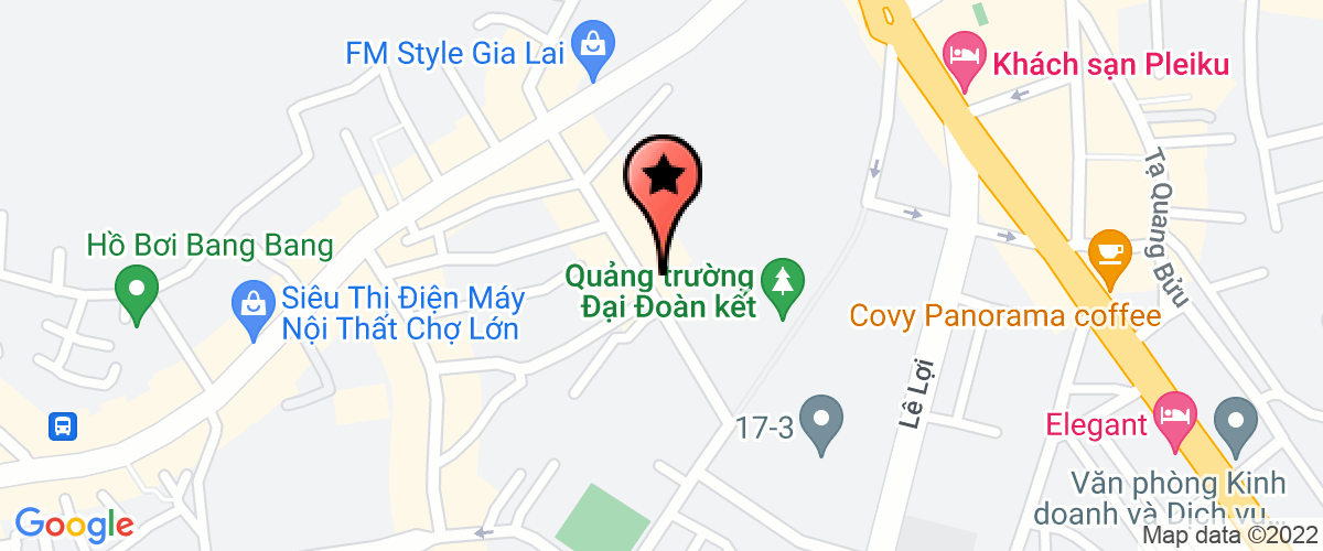 Map to Quy Nhon Investment Development Corporation