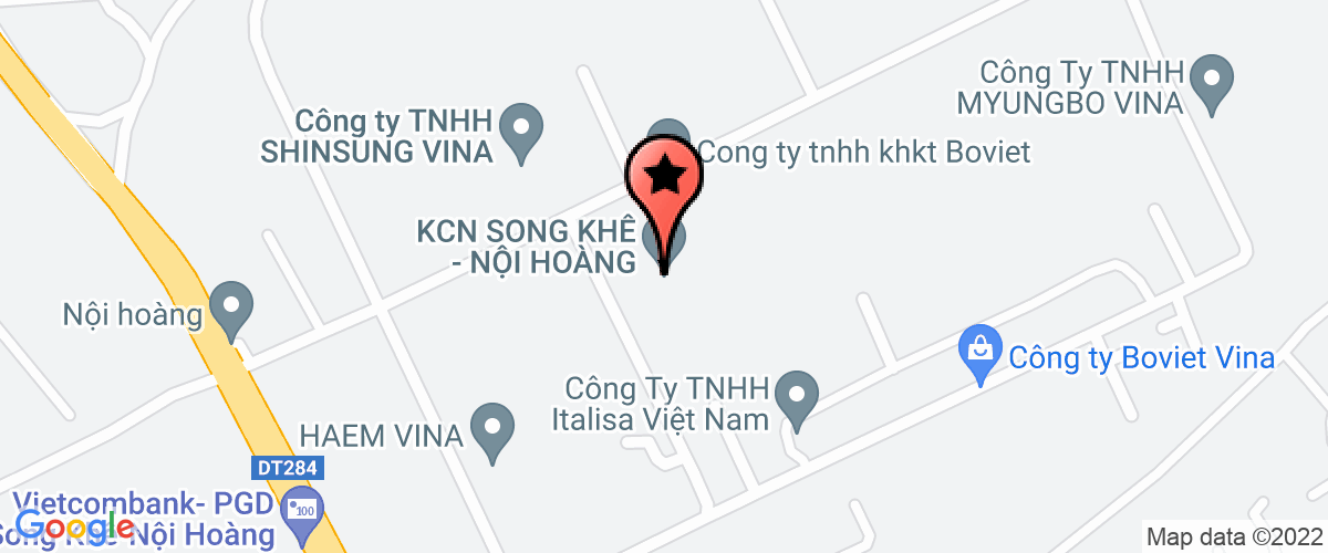 Bản đồ đến địa chỉ Công ty phát triển Hạ tầng khu công nghiệp tỉnh Bắc Giang
