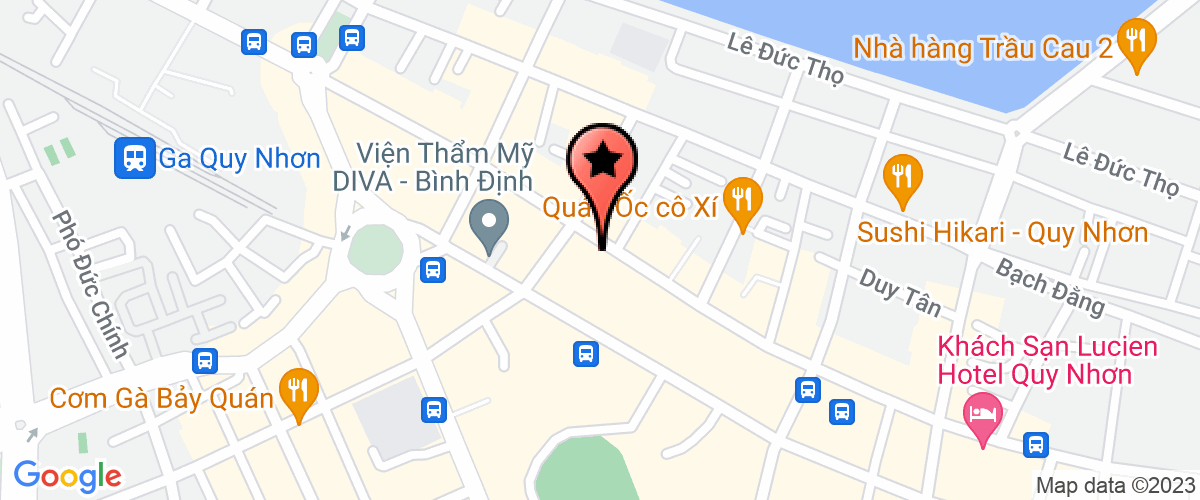Map to Petec Binh Dinh Joint Stock Company