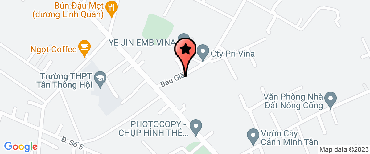 Map to Thach Son Garment Company Limited