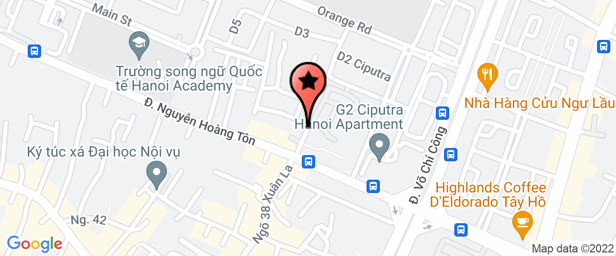 Map to Hoa Huong Duong Investment Consulting and Construction Joint Stock Company