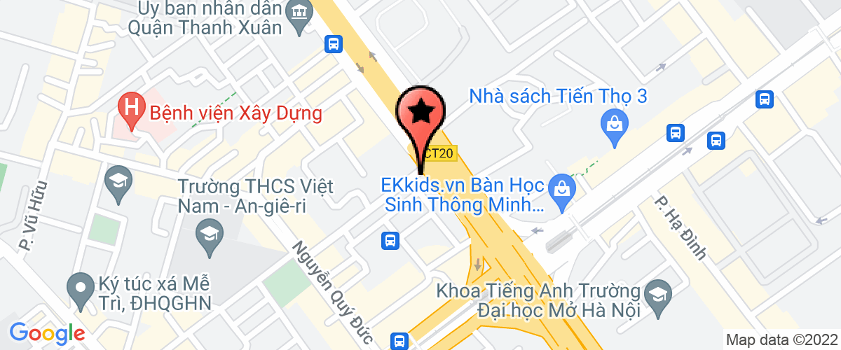 Map to Medlatec Thanh Xuan Company Limited