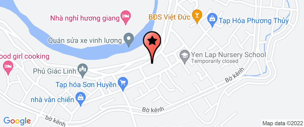 Map to Hong Ngoc Environmental Corporation Green
