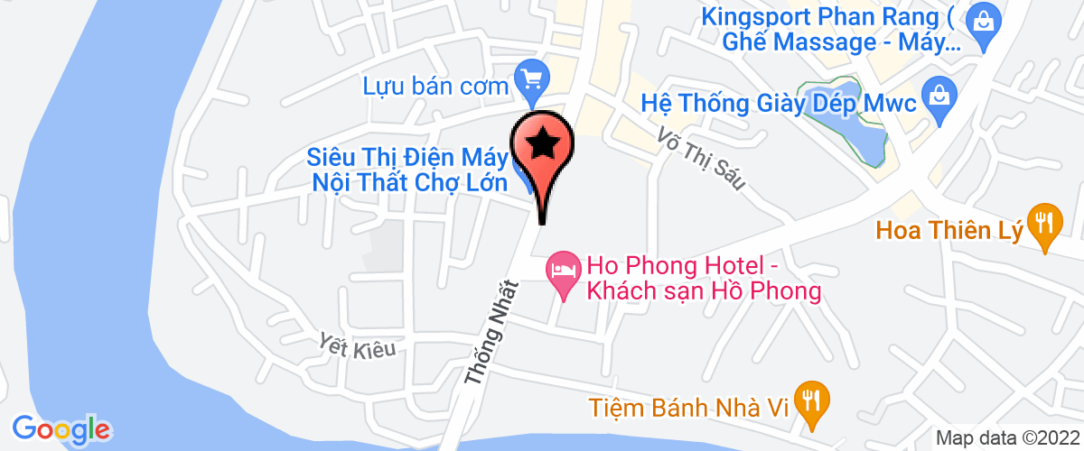 Map to Evnic Ninh Thuan Joint Stock Company