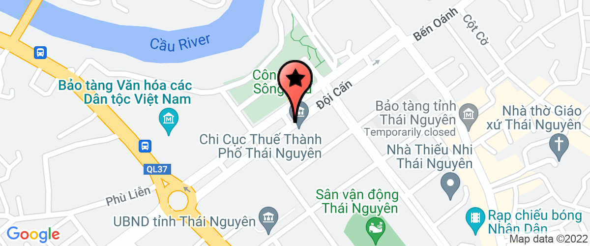 Bản đồ đến địa chỉ Quỹ phát triển đất tỉnh Thái Nguyên