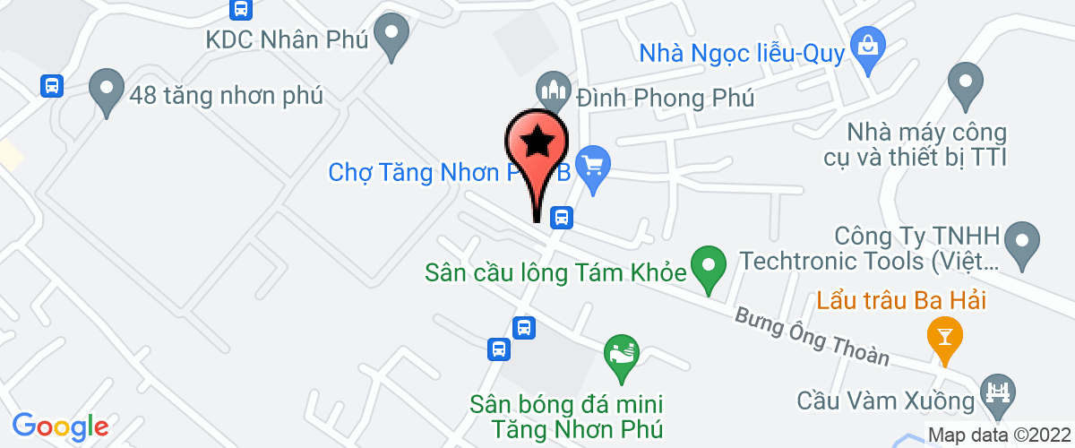 Map to Nam Khang Tay Bac Real Estate Business Construction Investment Joint Stock Company