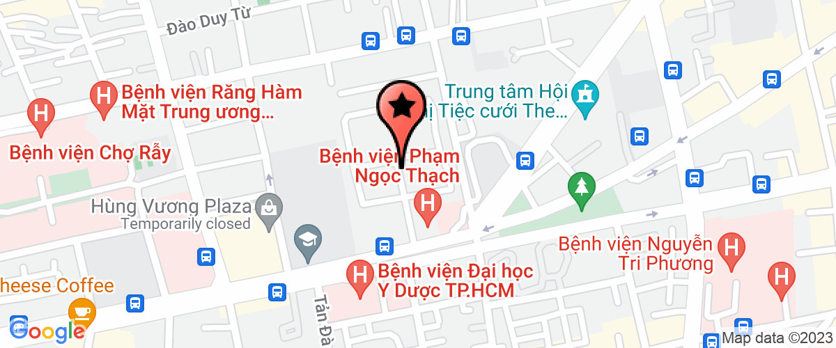 Bản đồ đến địa chỉ Bệnh Viện Phạm Ngọc Thạch - Dự án Quỹ Toàn Cầu Vòng 9 Phòng Chống Lao TP.Hồ Chí Minh