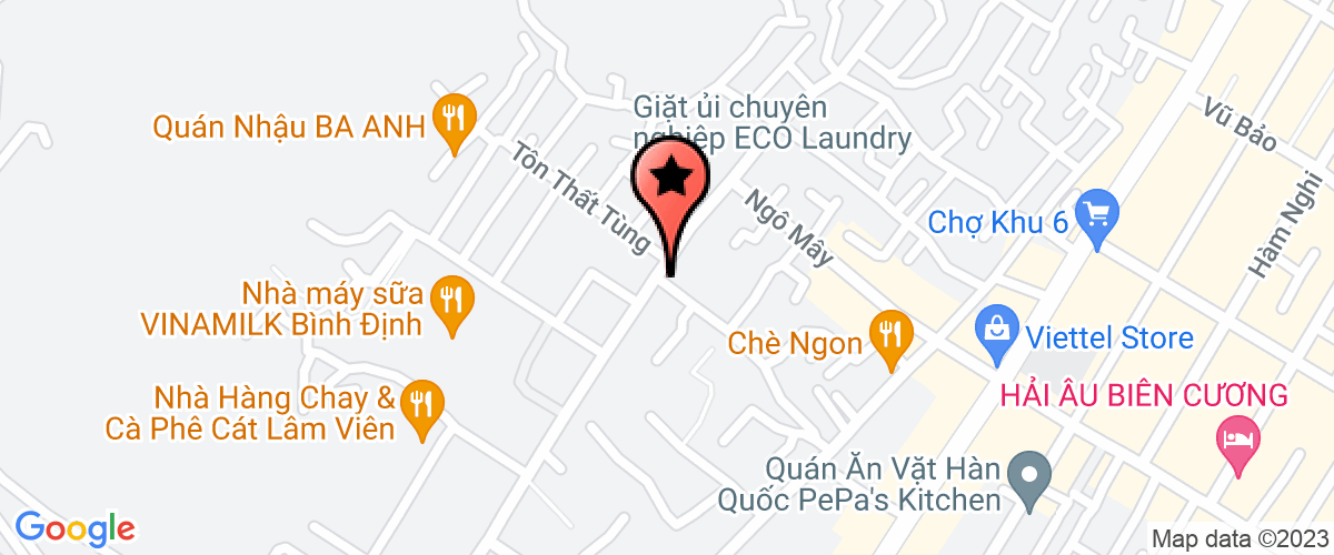 Bản đồ đến địa chỉ Công Ty TNHH Dương Phú Bình Định