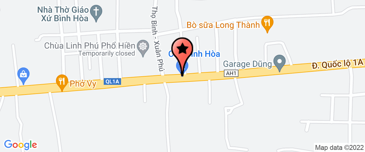 Bản đồ đến địa chỉ Cty TNHH Trầm Hương Thành Long