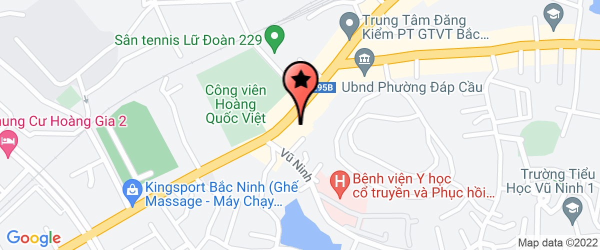 Bản đồ đến địa chỉ Công ty TNHH một thành viên cấp thoát nước Bắc Ninh