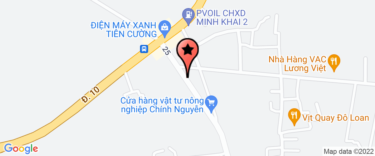 Bản đồ đến địa chỉ Công Ty TNHH May Dũng Hương