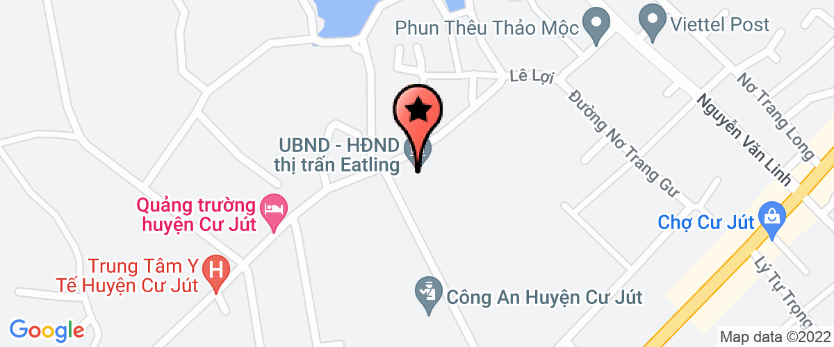 Map to Trinh Nu - Dak Nong Waterfall Travel Joint Stock Company