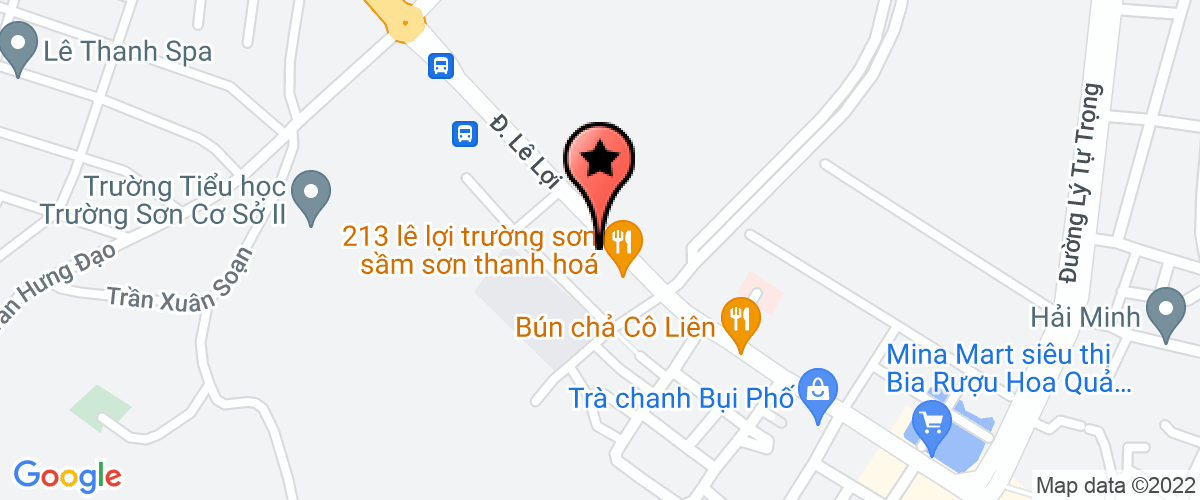 Bản đồ đến địa chỉ Công Ty TNHH Thương Mại Và Dịch Vụ Sầm Sơn Tourist
