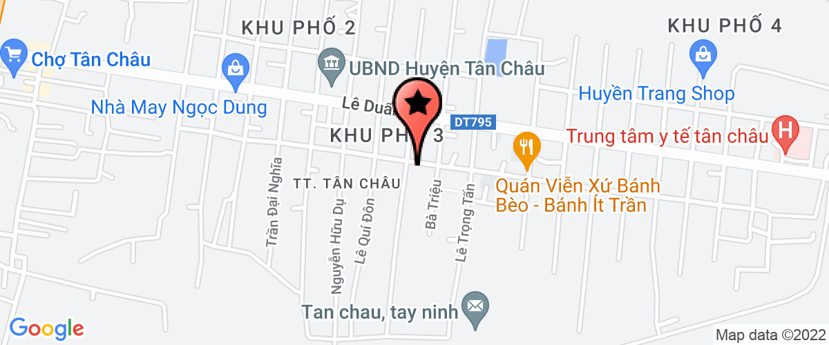 Bản đồ đến địa chỉ Liên Đoàn Lao Động huyện Tân Châu