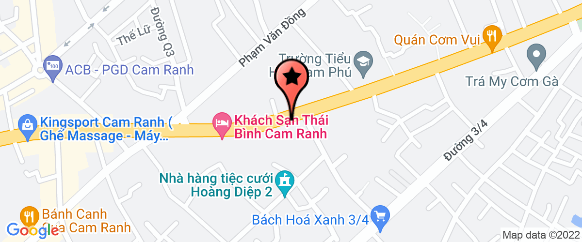 Bản đồ đến địa chỉ Công Ty TNHH Thành Khang Cam Ranh