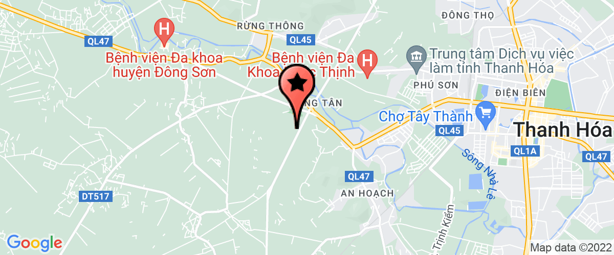 Bản đồ đến địa chỉ Công Ty TNHH Sơn Kansai Thanh Hóa