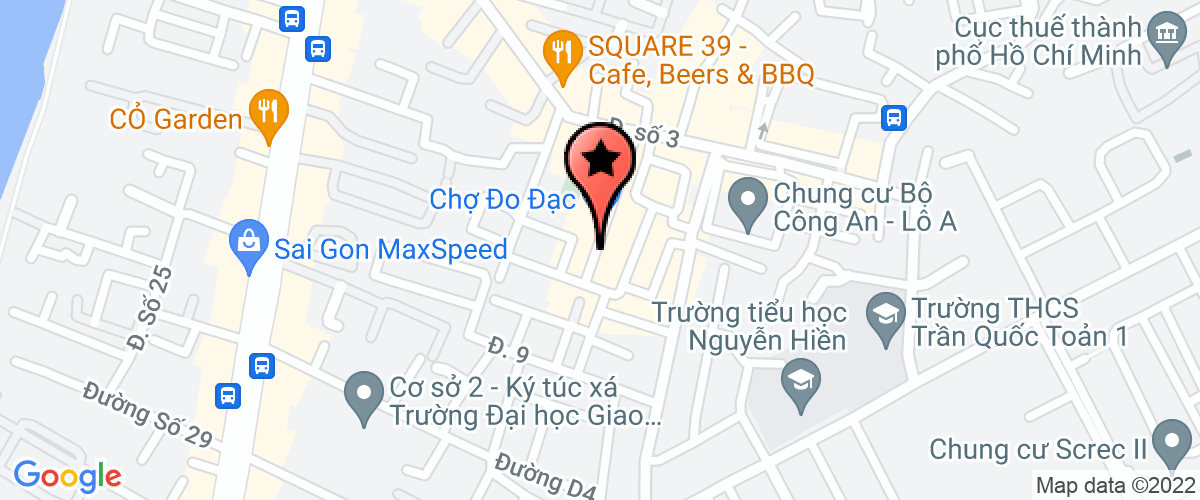 Map to Nam Dao Holdings Company Limited