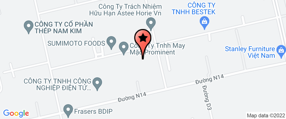 Bản đồ đến địa chỉ Công Ty TNHH May Mặc PROMINENT