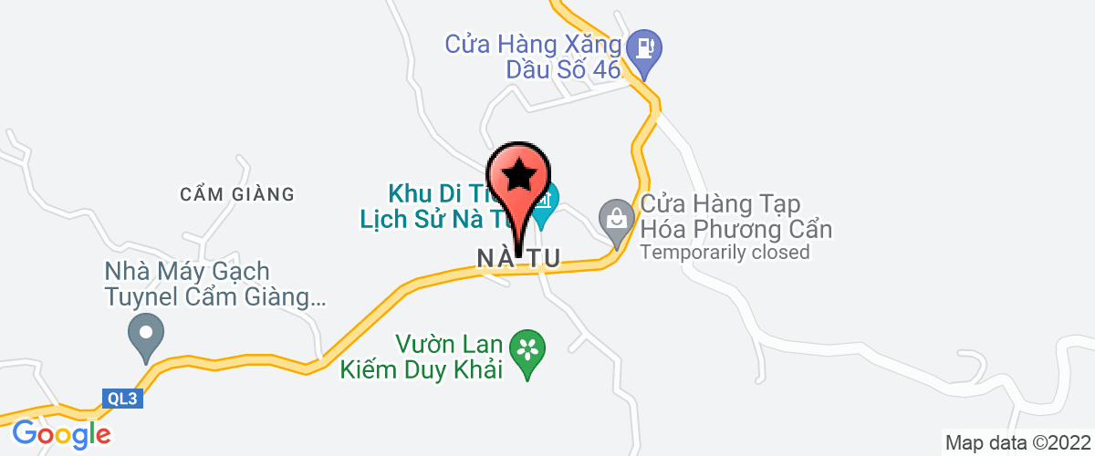 Bản đồ đến địa chỉ Công Ty TNHH Chế Biến Gỗ Nà Tu