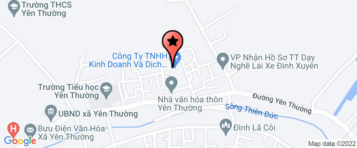 Map to Hoang Anh Export Import Investment Production Company Limited