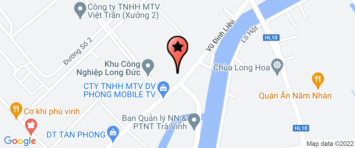 Map to Tra Vinh Garment Company Limited