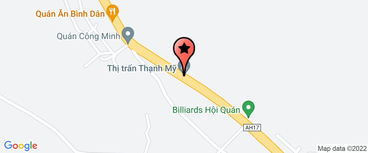 Map to Nam Giang Investment and Development Joint Stock Company