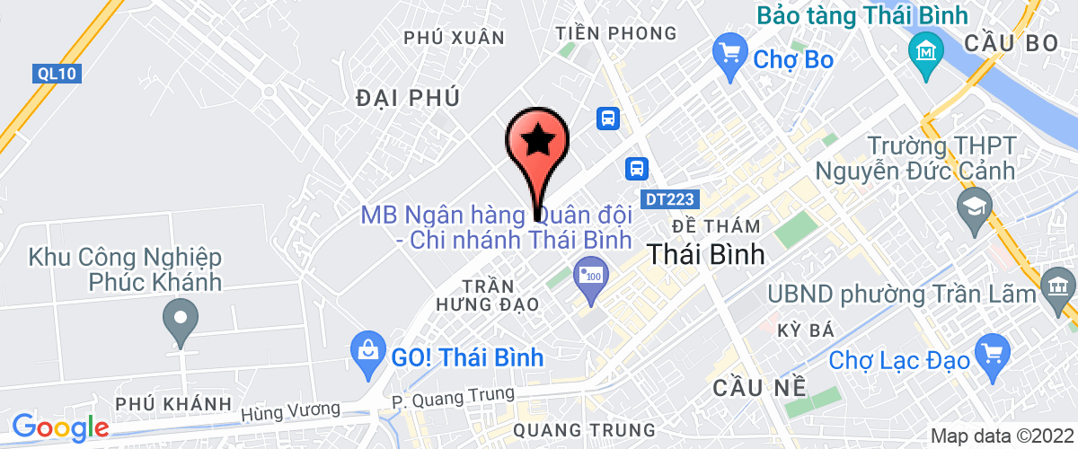 Bản đồ đến địa chỉ Công Ty TNHH Dịch Vụ Truyền Thông Và Bất Động Sản Thái Bình