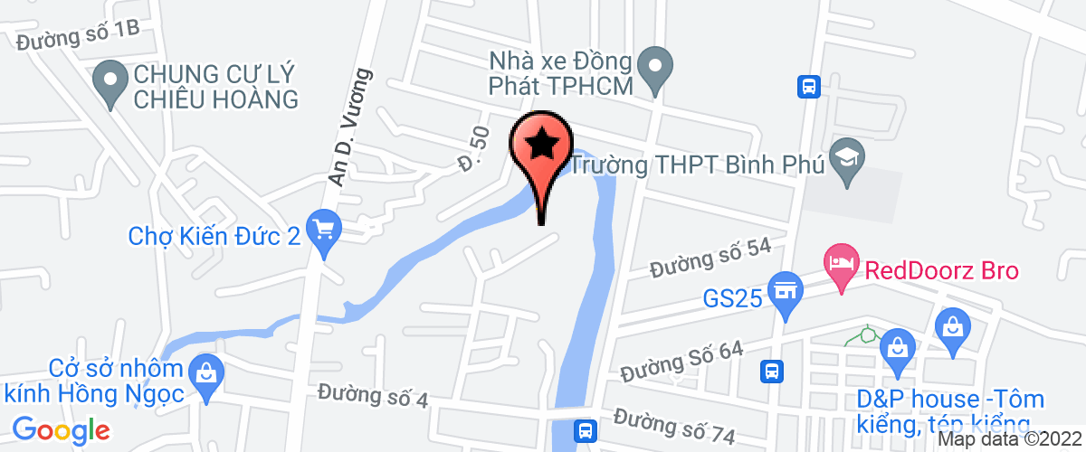 Map to Hoang Kim The Gia Service Company Limited