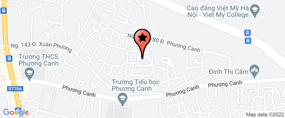 Map to Xuan Phuong Trading and Construction Company Limited
