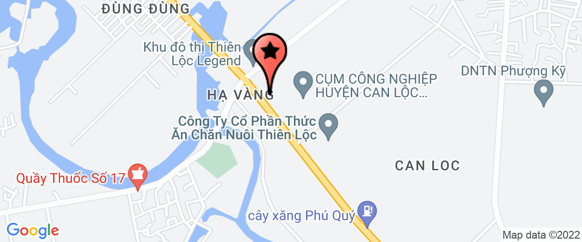 Map to Thien Loc Animals Feed Stock Company