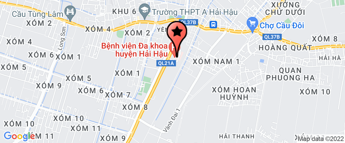 Bản đồ đến địa chỉ Trung tâm y tế dự phòng huyện Hải Hậu
