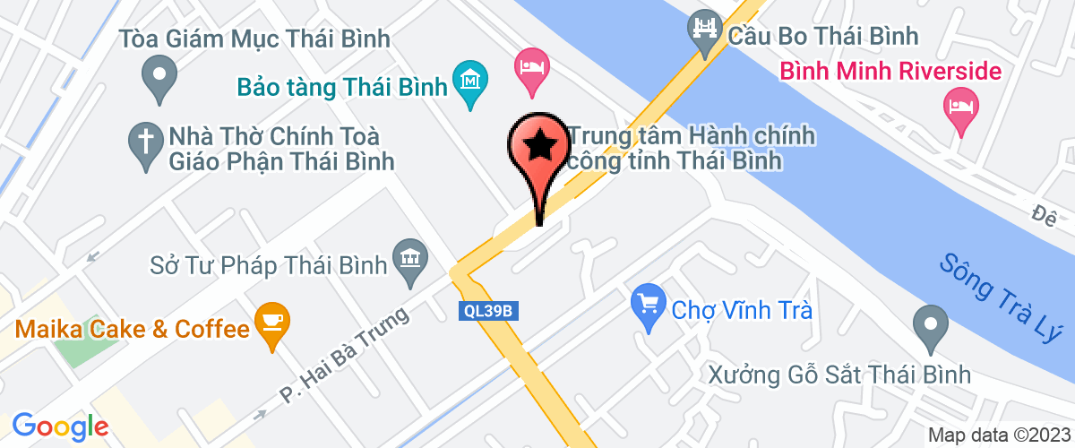 Bản đồ đến địa chỉ Công ty CP phát triển siêu thị Hapro Thái Bình